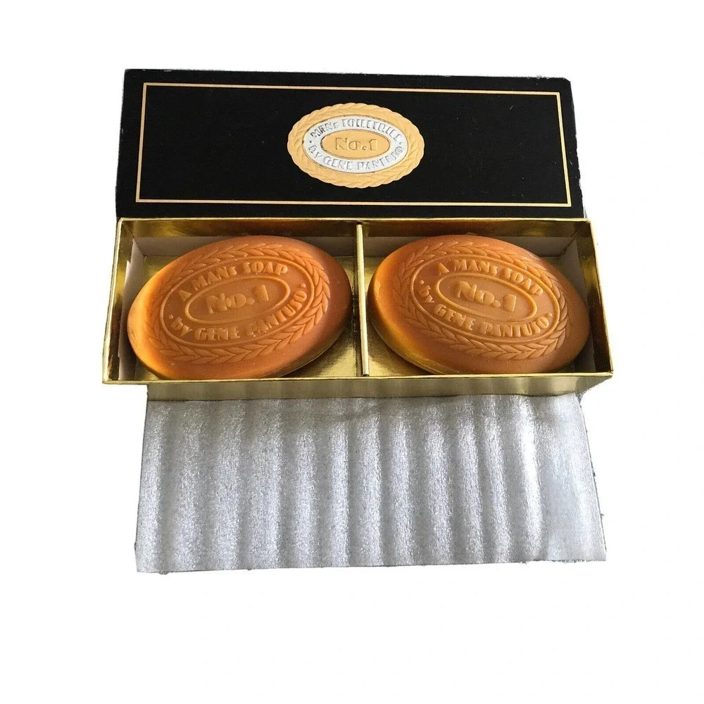 Gene Pantuso No.1 Soap Two 3.5 Oz Bars Vintage New Old Stock A Man’s Soap